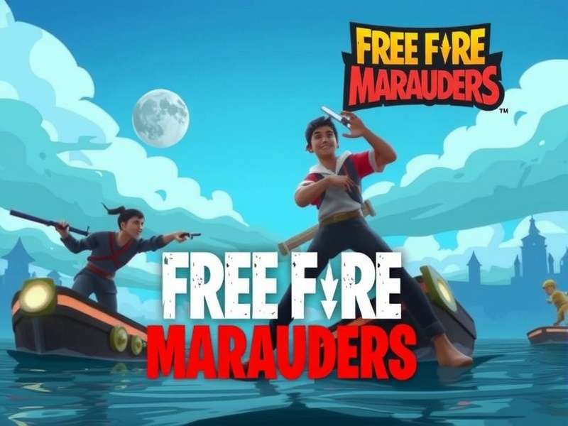 Free Fire Marauders intense squad battle scene with characters in action